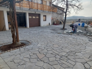 porfido kamen in kocke