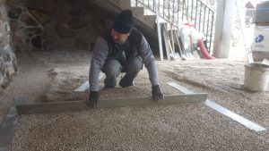 pescena podlaga za tlakovce