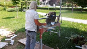 rezanje pranih betonskih plošč