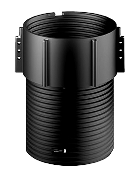 Nastavljiva podpora iz polipropilena z gumijasto glavo.